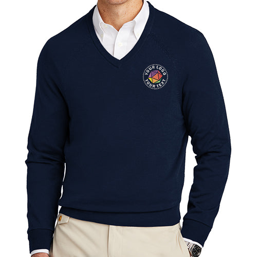 Brooks Brothers® Cotton Stretch V-Neck Sweater - BB18400