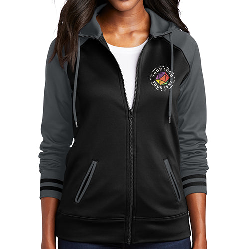 Sport-Tek® Women's Sport-Wick® Varsity Fleece Full-Zip Hooded Jacket - LST236