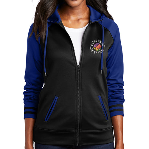 Sport-Tek® Women's Sport-Wick® Varsity Fleece Full-Zip Hooded Jacket - LST236