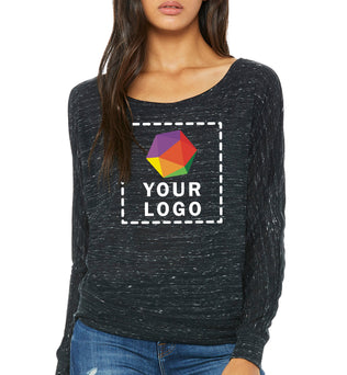 Bella + Canvas Ladies Flowy Long-Sleeve Off Shoulder T-Shirt - 8850