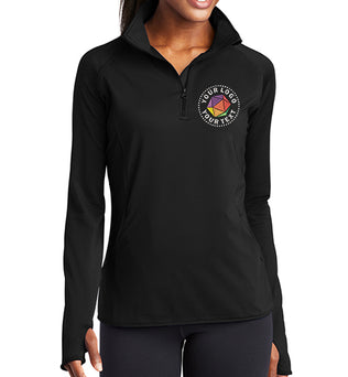 Sport-Tek® Women's Sport-Wick® Stretch 1/4-Zip Pullover - LST850