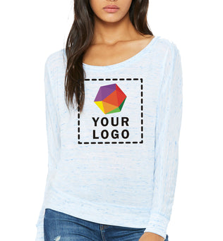 Bella + Canvas Ladies Flowy Long-Sleeve Off Shoulder T-Shirt - 8850