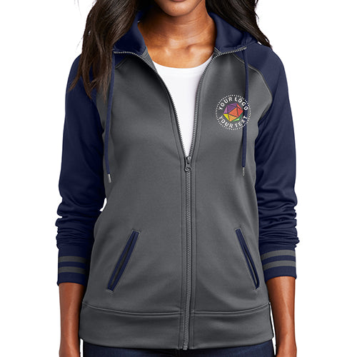 Sport-Tek® Women's Sport-Wick® Varsity Fleece Full-Zip Hooded Jacket - LST236