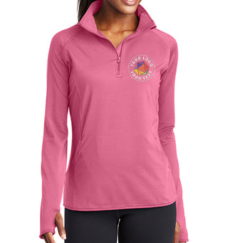 Sport-Tek® Women's Sport-Wick® Stretch 1/4-Zip Pullover - LST850