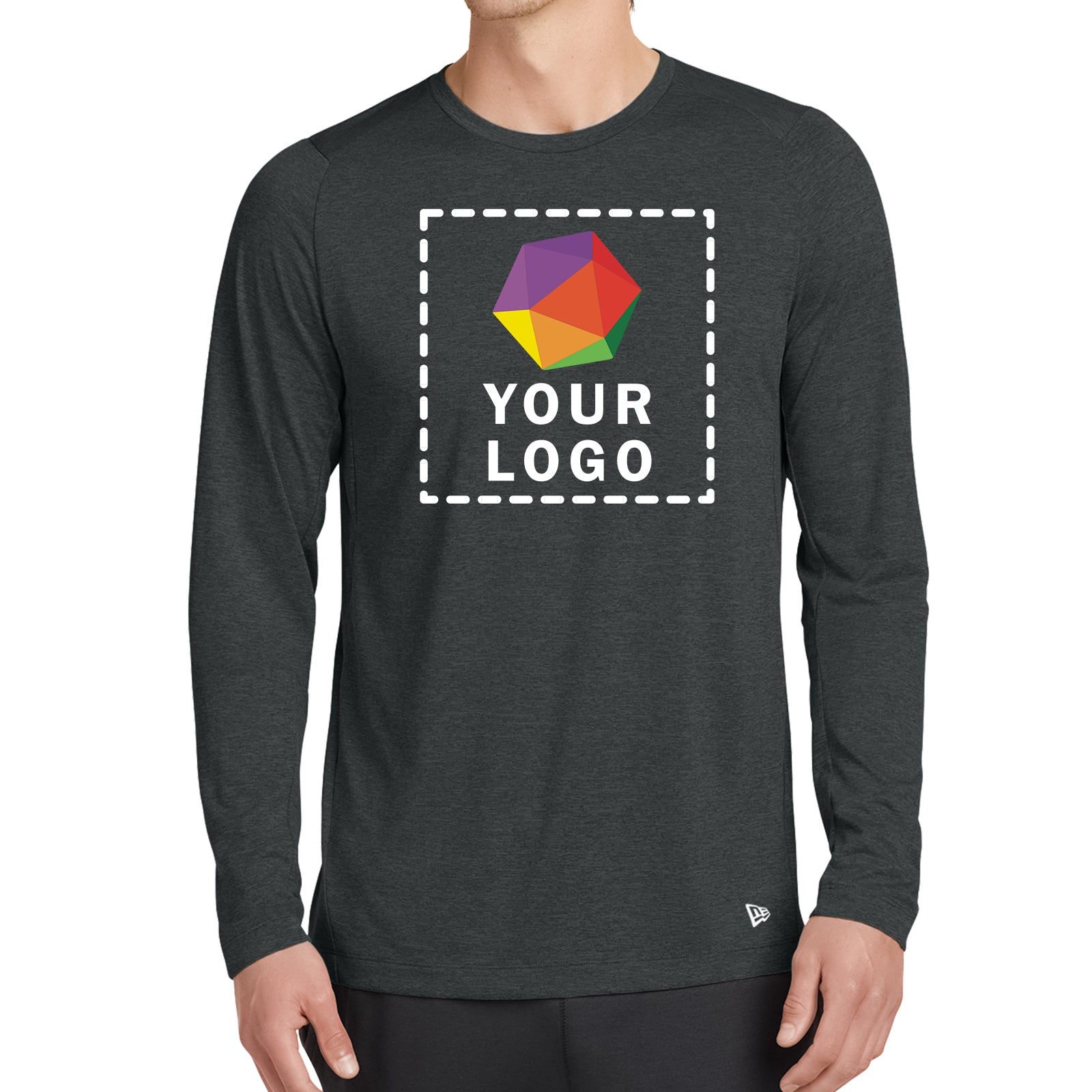 New Era® Series Performance Long Sleeve Crew Tee - NEA201