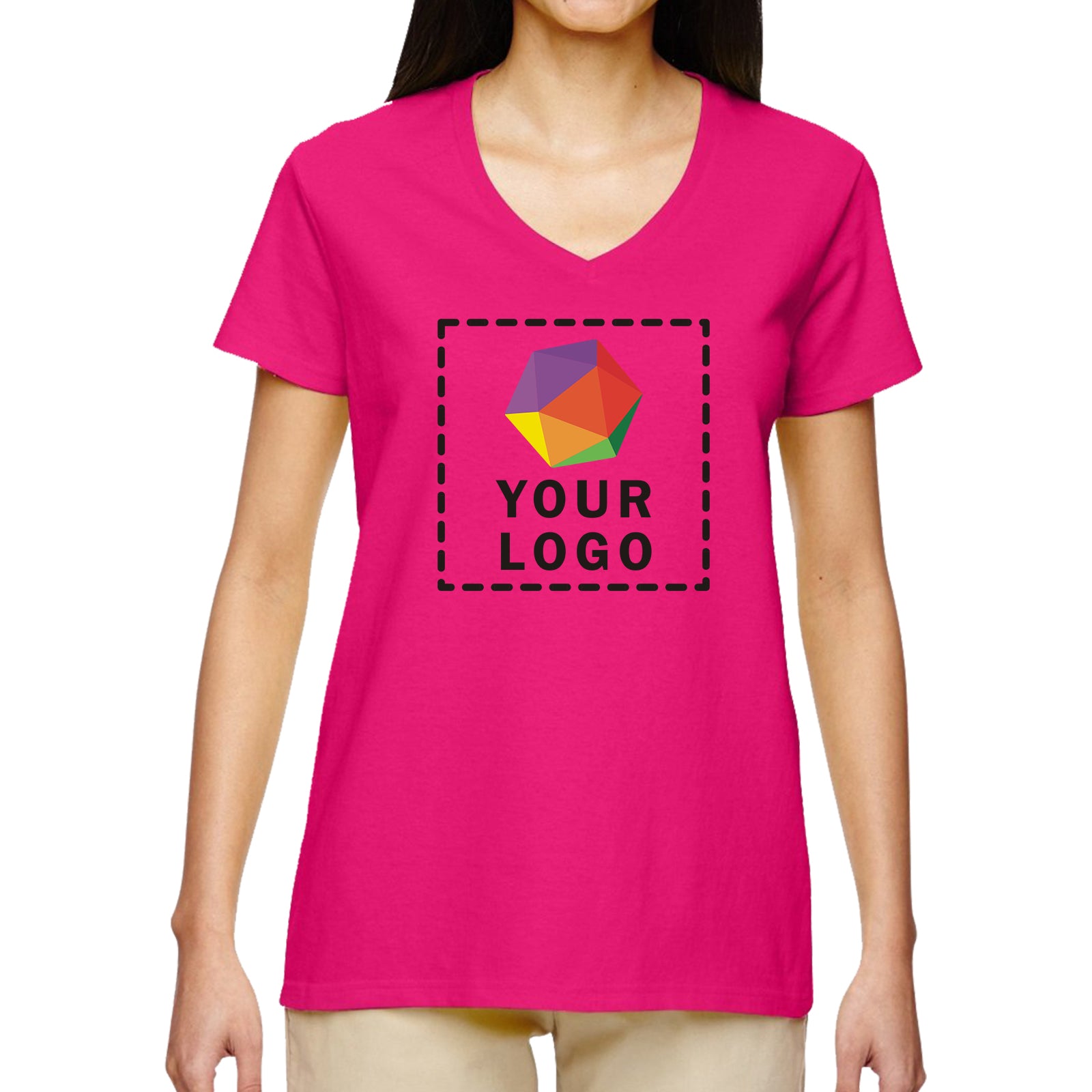 Gildan Ladies' Heavy Cotton™ V-Neck T-Shirt - G500VL