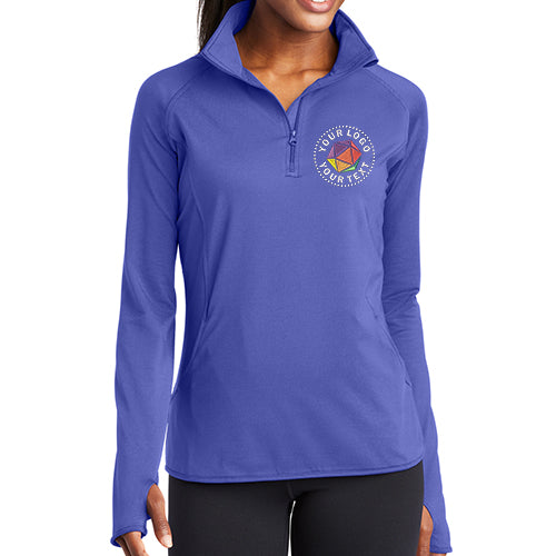 Sport-Tek® Women's Sport-Wick® Stretch 1/4-Zip Pullover - LST850