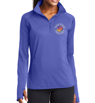 Sport-Tek® Women's Sport-Wick® Stretch 1/4-Zip Pullover - LST850