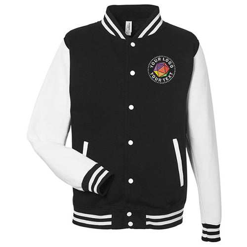 Just Hoods By AWDis Men's Heavyweight Letterman Jacket - JHA043