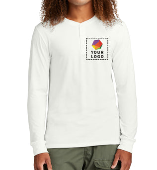 District® Perfect Tri® Long Sleeve Henley - DT145