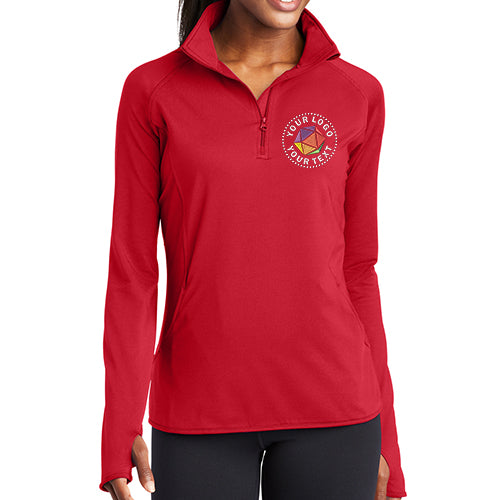 Sport-Tek® Women's Sport-Wick® Stretch 1/4-Zip Pullover - LST850