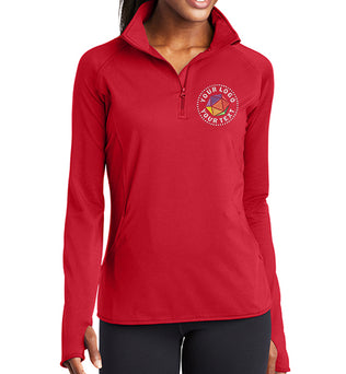 Sport-Tek® Women's Sport-Wick® Stretch 1/4-Zip Pullover - LST850