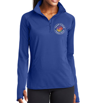 Sport-Tek® Women's Sport-Wick® Stretch 1/4-Zip Pullover - LST850