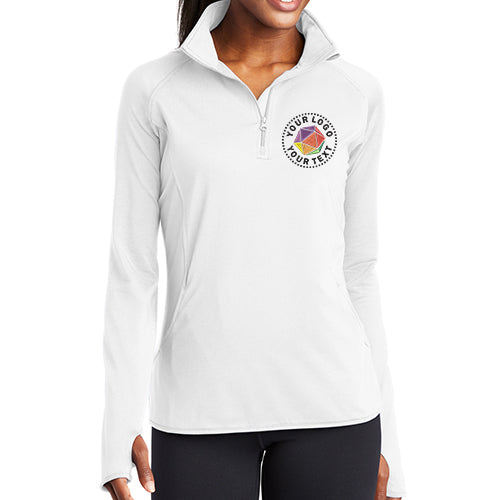 Sport-Tek® Women's Sport-Wick® Stretch 1/4-Zip Pullover - LST850