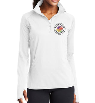 Sport-Tek® Women's Sport-Wick® Stretch 1/4-Zip Pullover - LST850